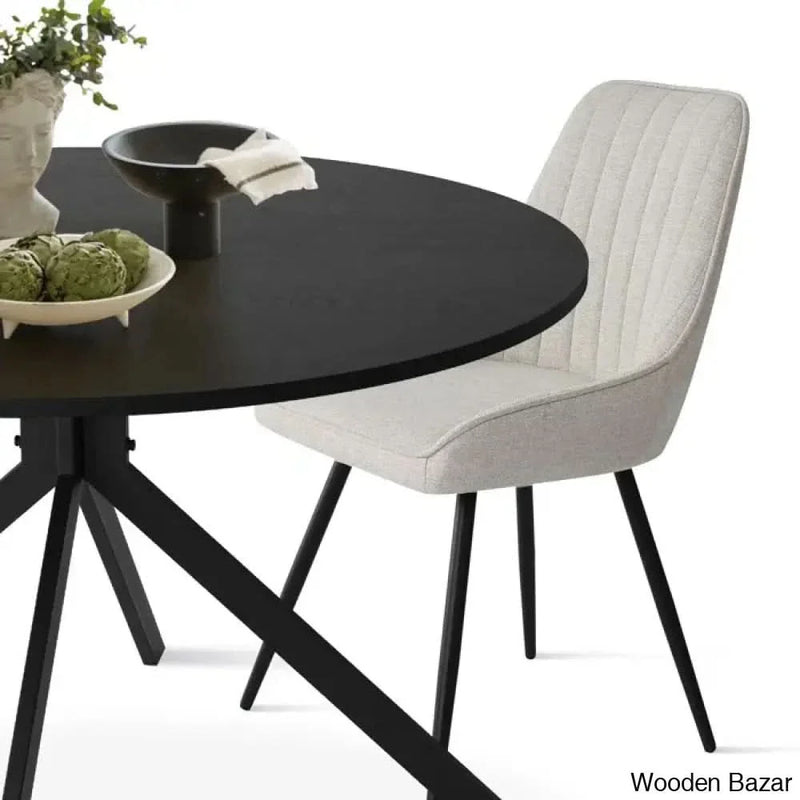 Adward Best 4 Seater Pedestal dining Table Set