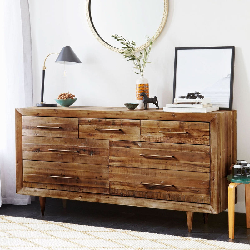 Yuized Wood 7-Drawer Dresser - Craft Decor