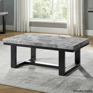 Almeniya Marble Top Coffee And Center Table Gray