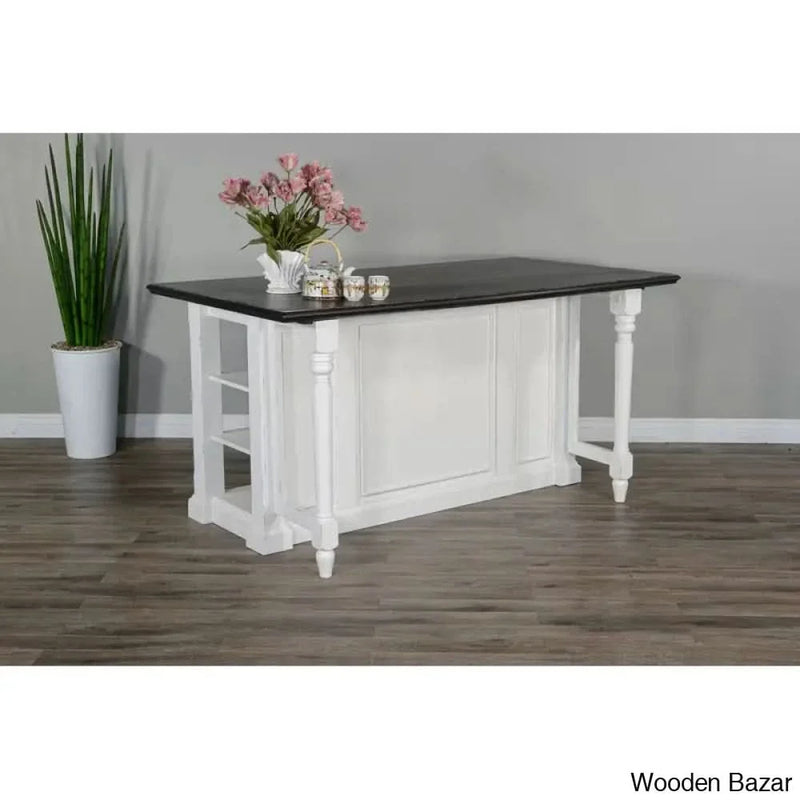 Almira Wood Kitchen Island Kitchen trolley cart cabinet kitchen island with storage