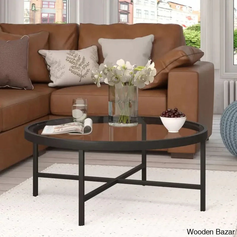 Amanyie Glass Top Coffee and center Table