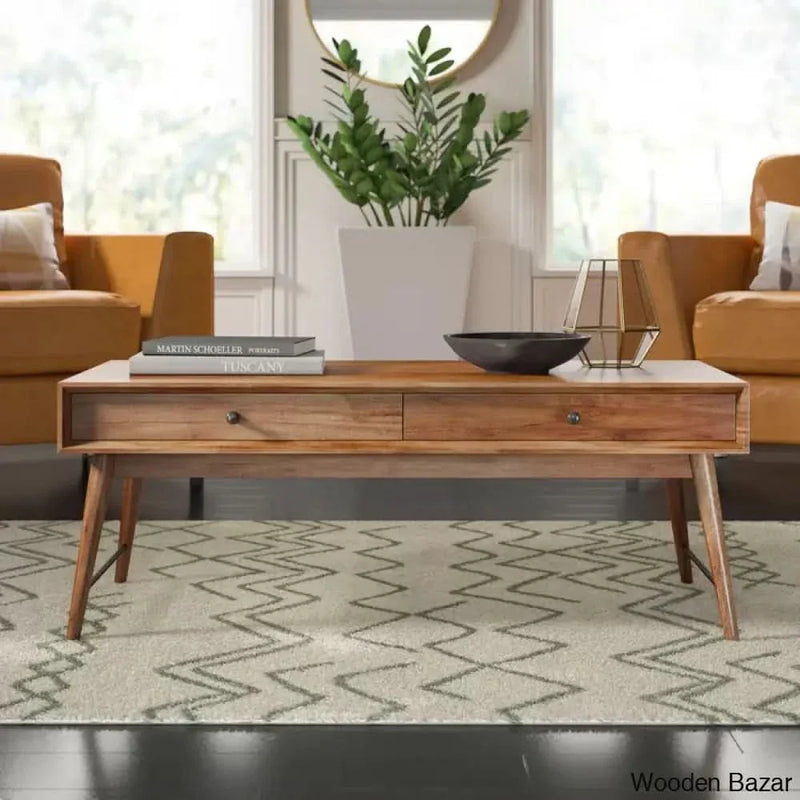 Andersen Solid Wood Top Coffee and Center Table