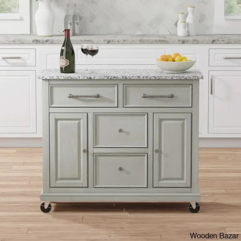 Andilynn Kitchen Cart Kitchen trolley cart cabinet kitchen island with storage