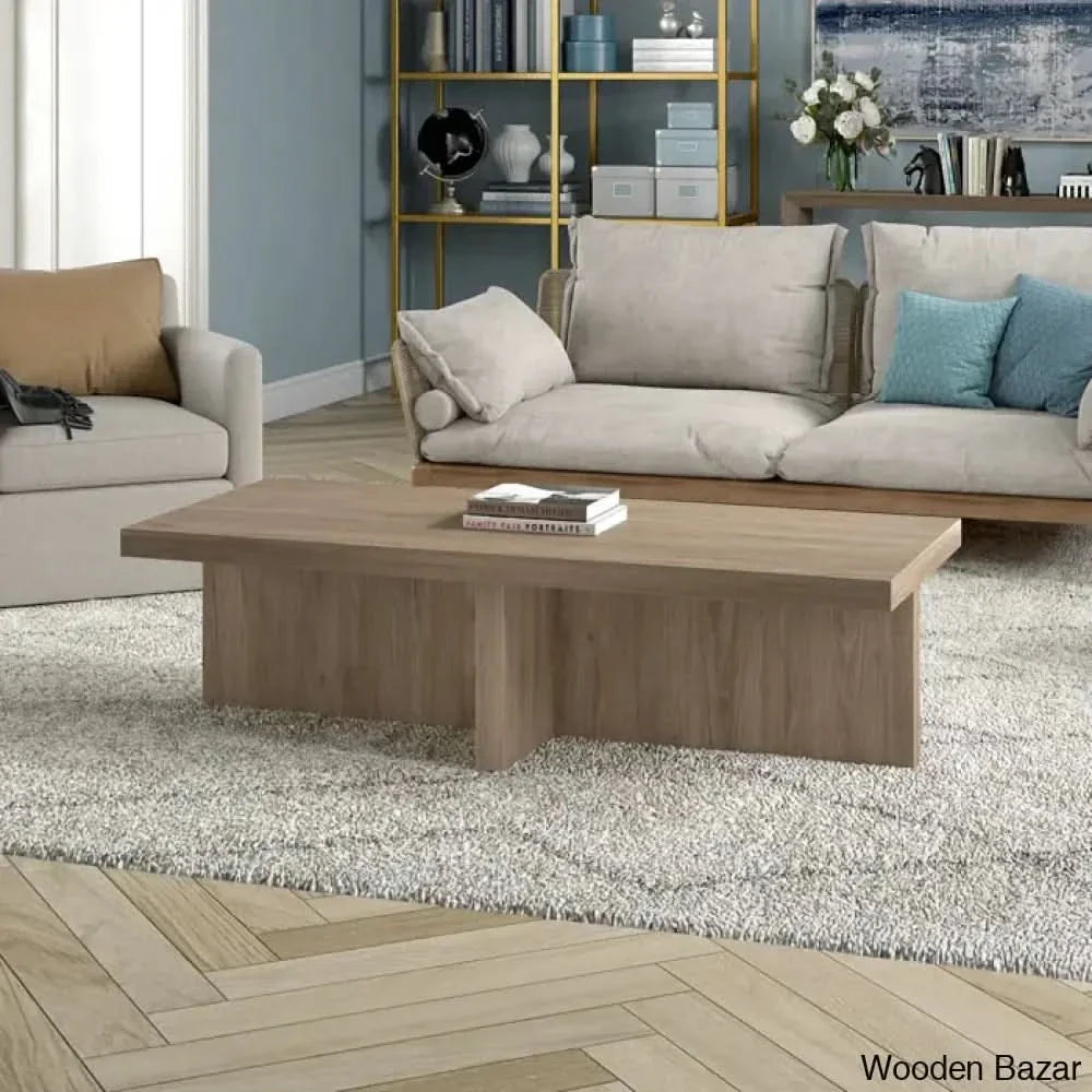 Aristeay Coffee And Center Table Antiqued Gray Oak