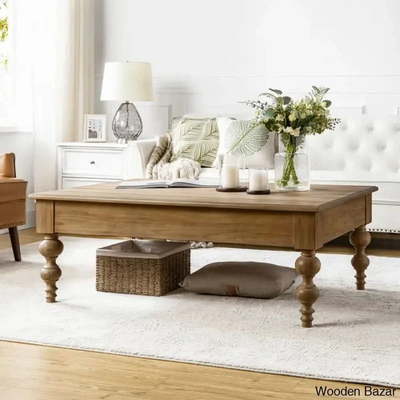 Aristidho Rectangular Lift Top with Storage Shelf Coffee and Center Table