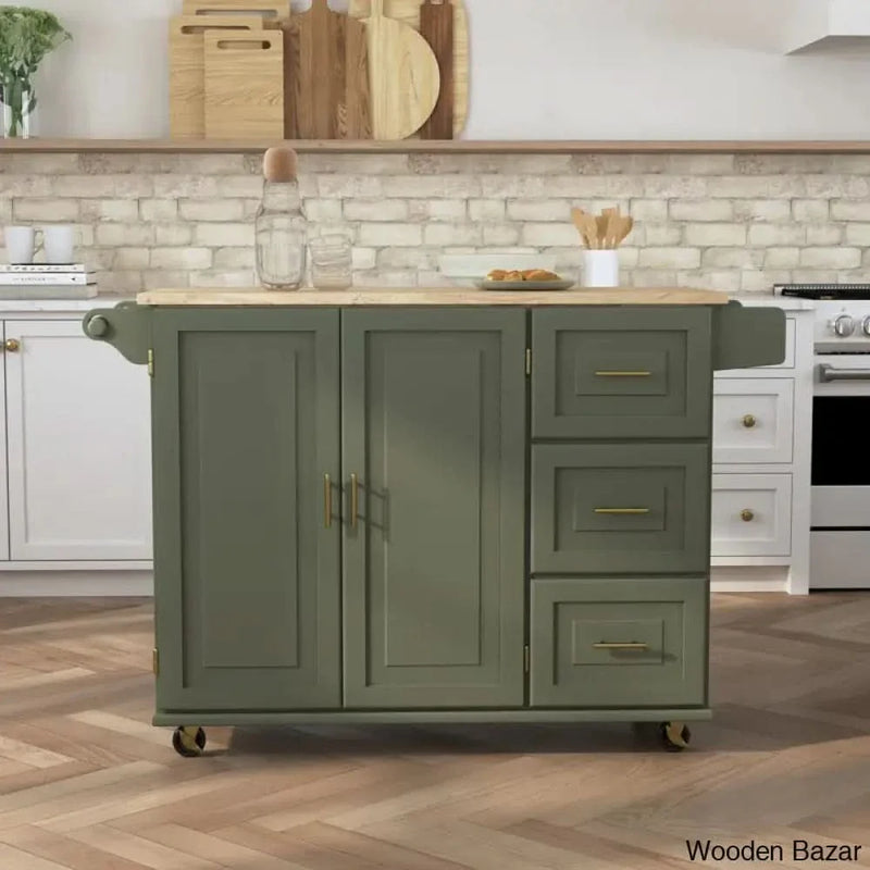 Arlonda Kitchen Cart Kitchen trolley cart cabinet kitchen island with storage