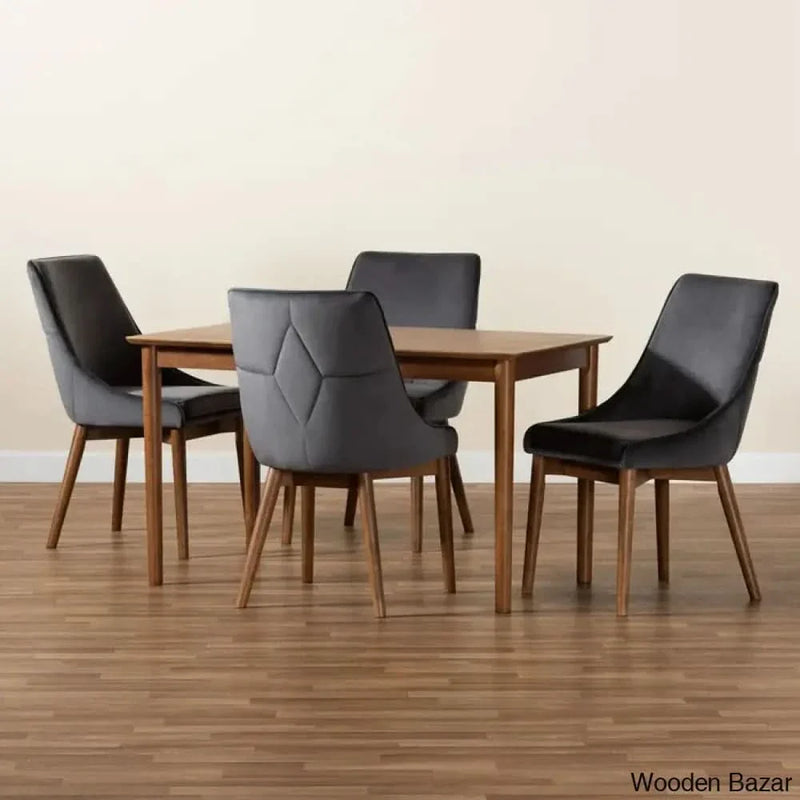 Atley Stylish 4 Seater Dining Table Set - Craft Decor