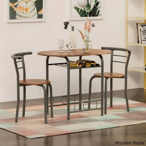 Atwell 2 Seater Dining Table Set - Craft Decor Brown