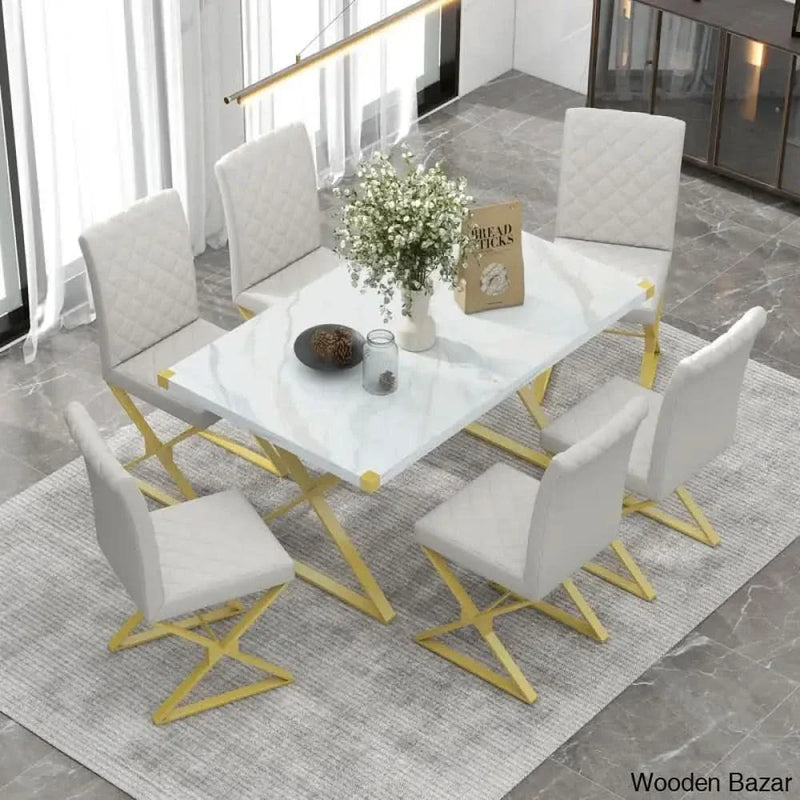 Awaken New 6 Seater Trestle Dining Table set - Craft Decor