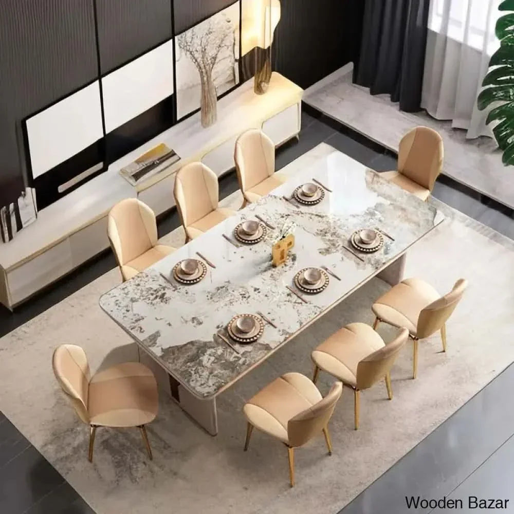 Ayers 6 Seater & 8 New Double Pedestal Dining Set - Craft Decor Seater
