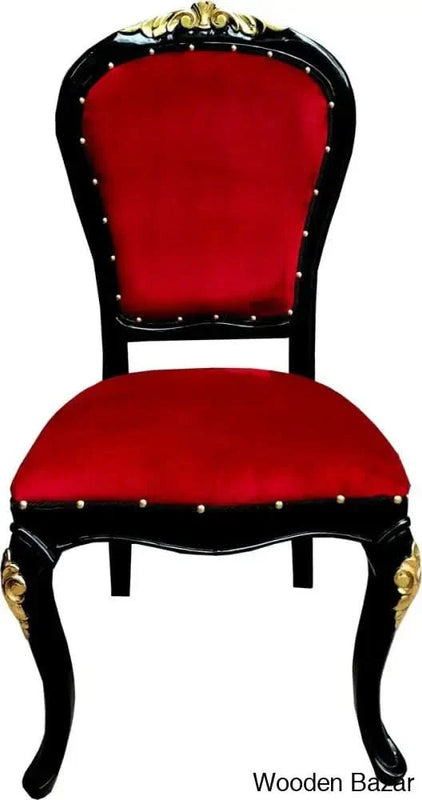 Baroque Dining Chair Bordeaux/Black/Gold Hotel Furniture - Baroque Furniture