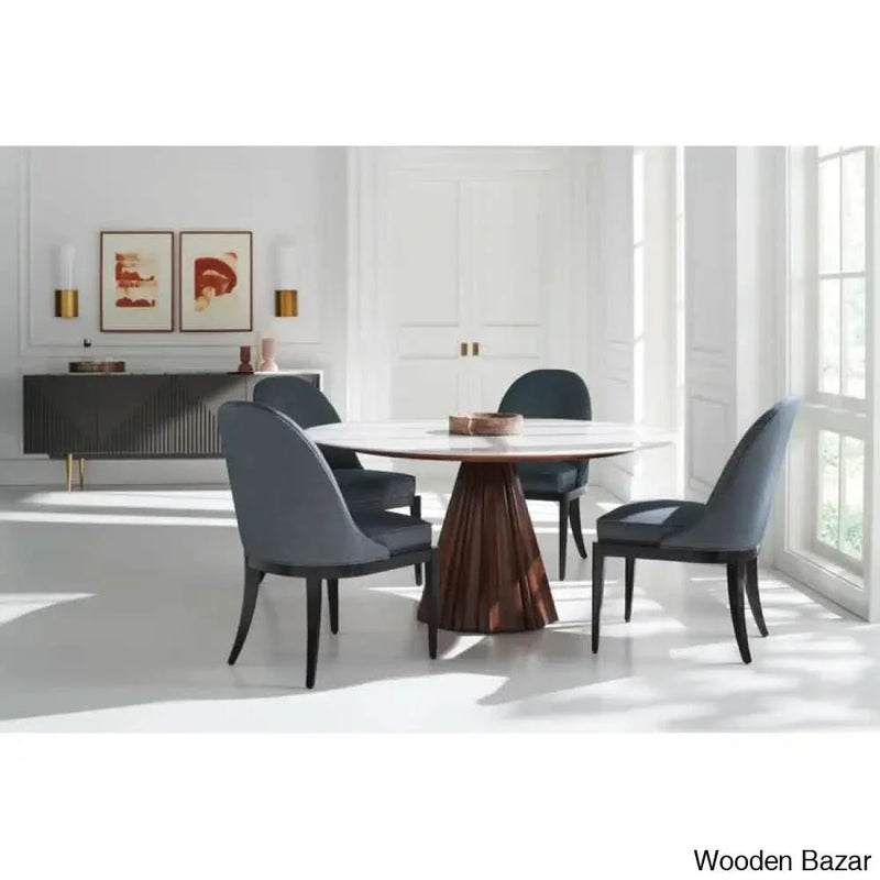 Barric New 4 seater Classic Dining Table Set - Craft Decor