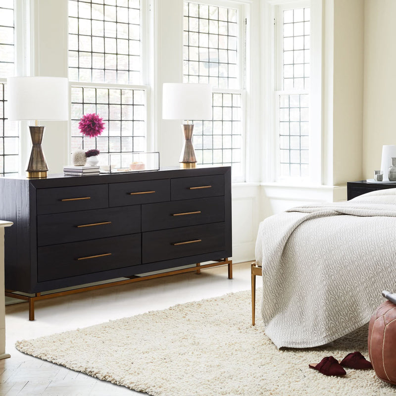 Burnished 7-Drawer Dresser