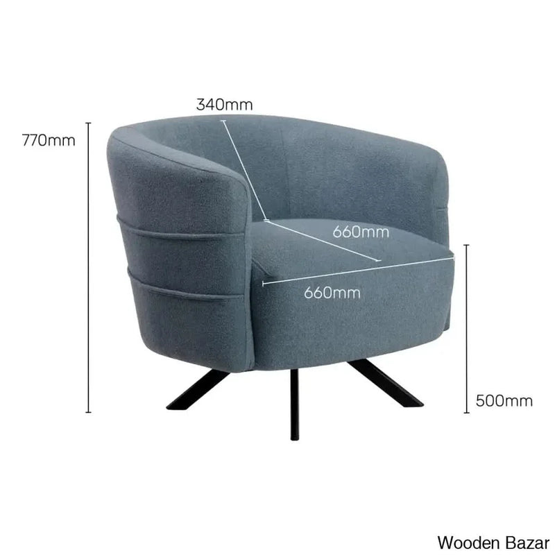 Best Accent Chair in Teal Blue Color - Craft Decor