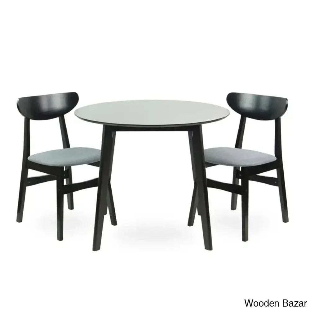 Blaan New 2 Seater Dining Table Set - Craft Decor White