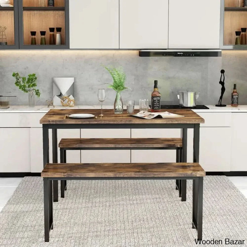 Blomkest 4 - Person Dining Table Set