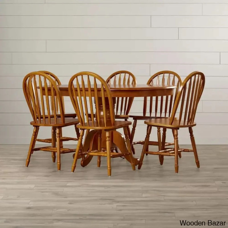 Borolly New 6 seater Extendable Dining Table (Set of 7 ) Piece