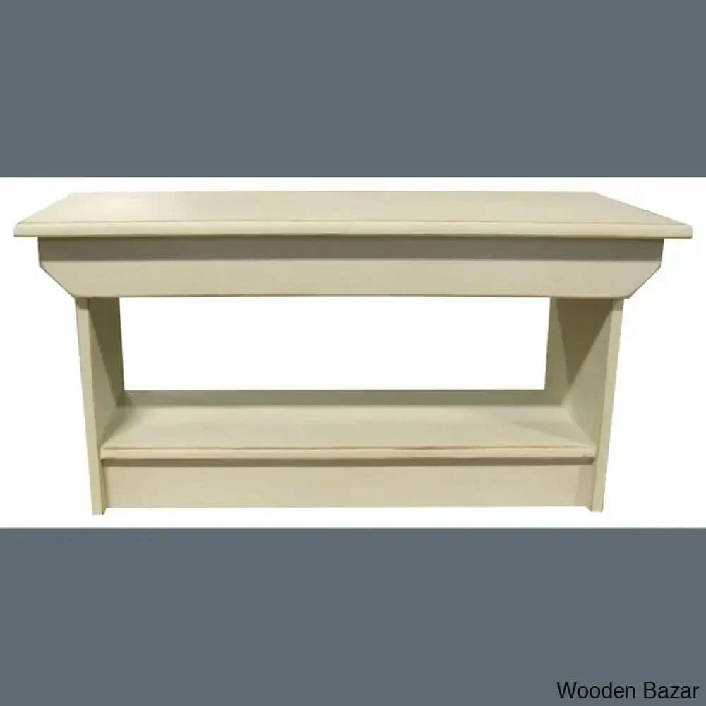 Brexlyne Solid Wood Coffee And Center Table Old Cream