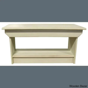 Brexlyne Solid Wood Coffee And Center Table Old Cream