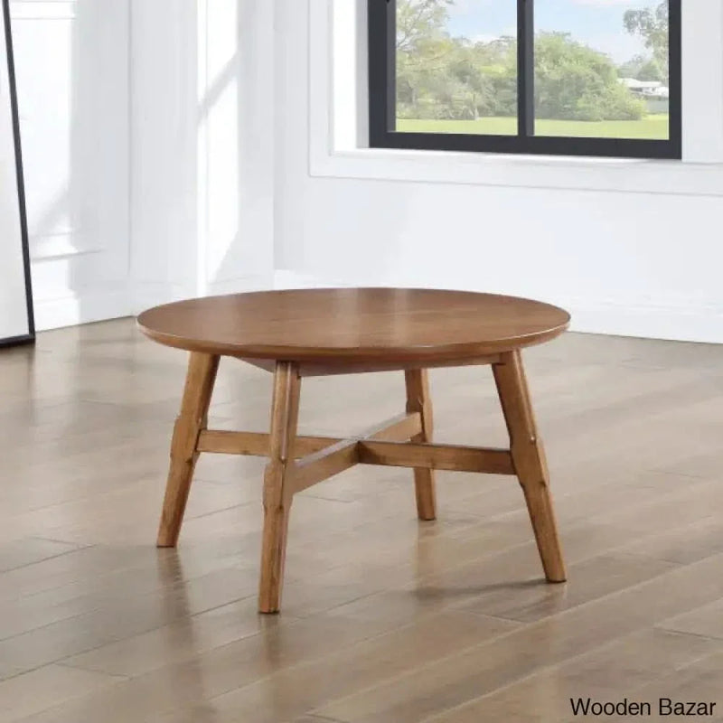 Briden 32" Round Solid Wood Coffee and center Table