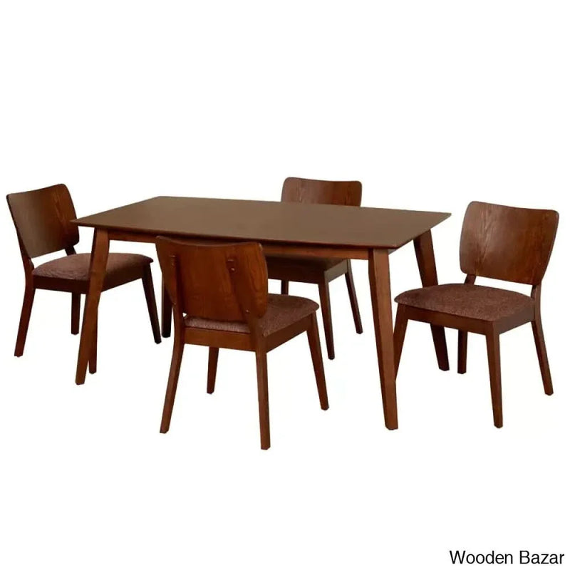 Bronson 4 & 6 Seater Wooden Dining Table set - Craft Decor