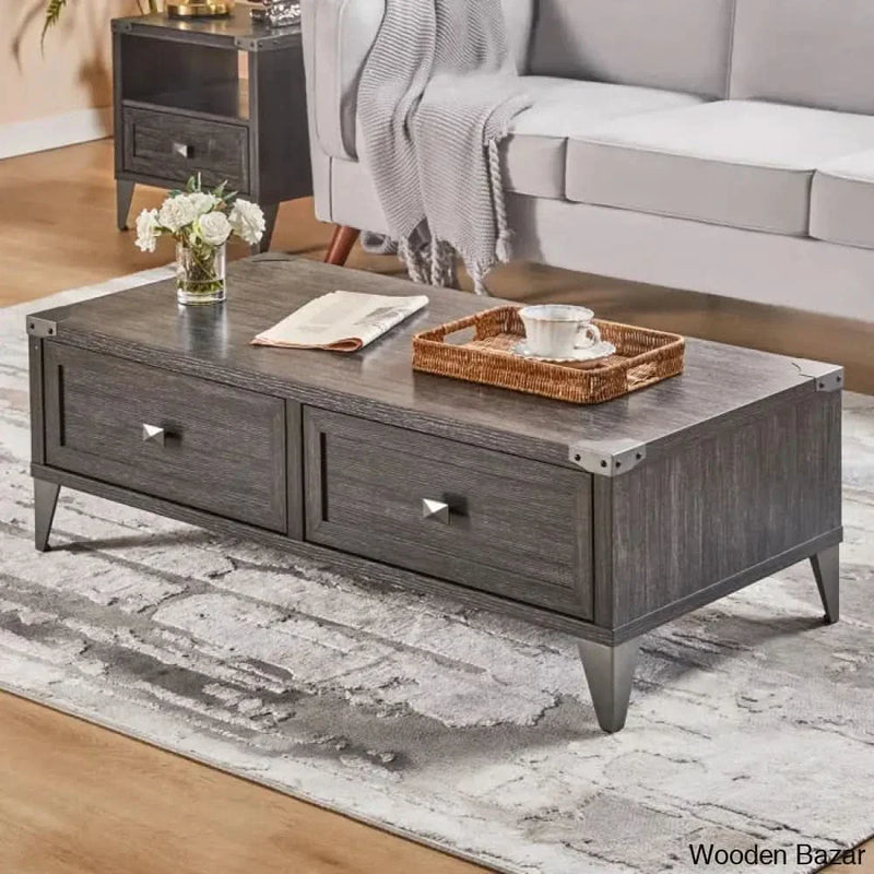 Browrah Coffee and center Table with 2 Large Drawers