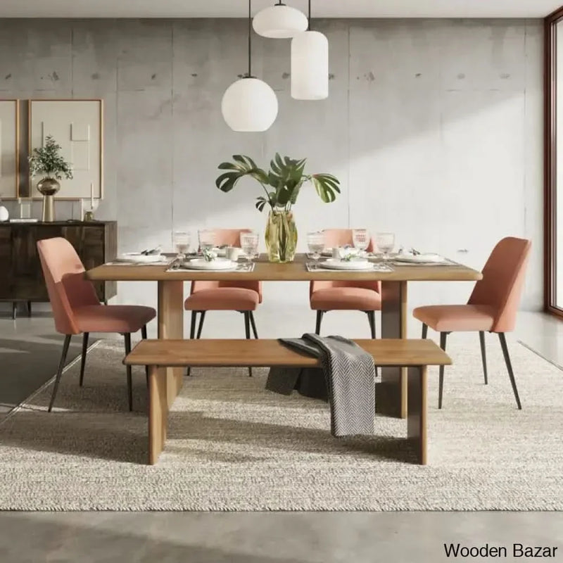 Burke 6 - Piece Double Pedestal Dining Set