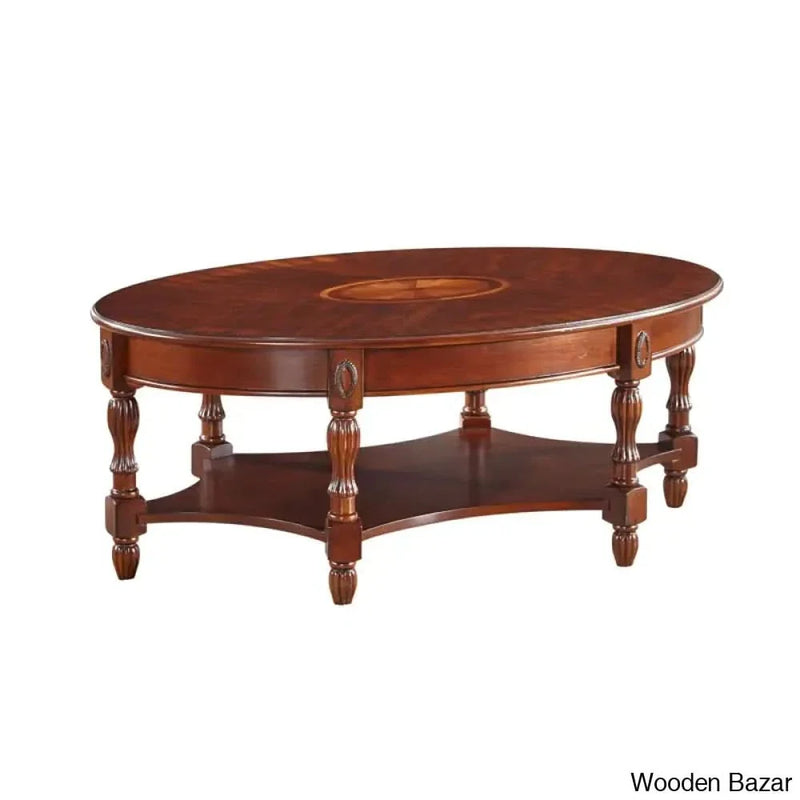 Cantrall Solid Wood Coffee and Center Table