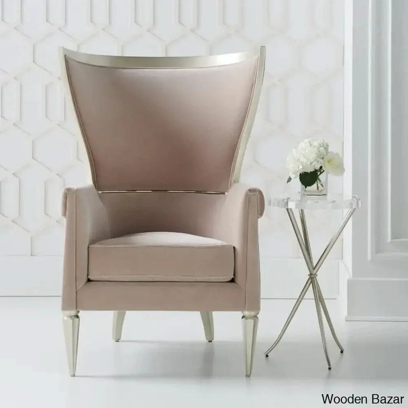 Caracole Upholstery Wide Down Cushion Wingback Chair