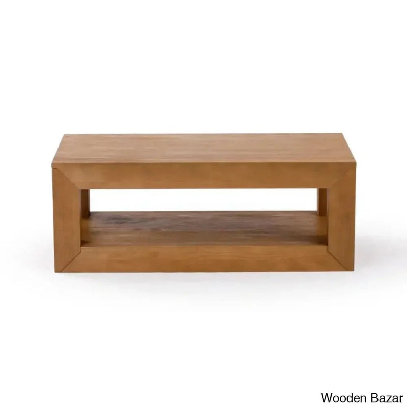 Casmeyl Premium Materials Floor Shelf 40.75" Coffee and center Table with Storage
