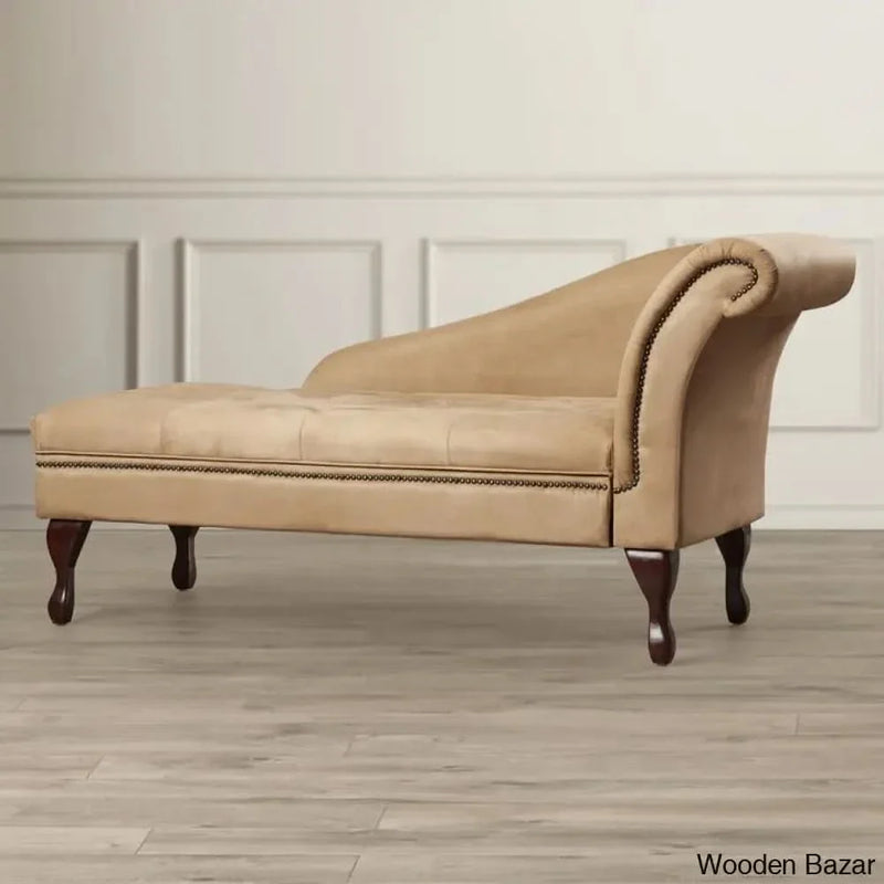 Catalano Tufted Right Arm Chaise Lounge with Storage