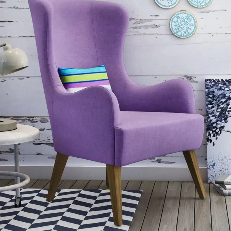 Cecelia Wooden Wing Chair - Craft Decor