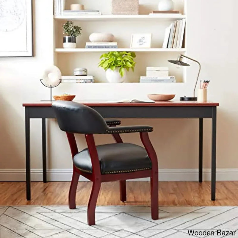 Chair In Black Vinyl -Craft Decor