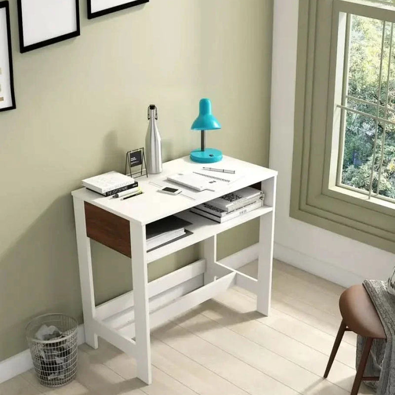 Champ Study Table in Frosty White Colour