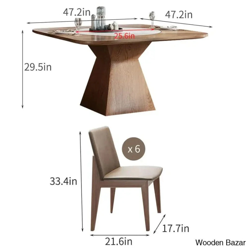 Clachad New 4 Seater Dining Table Set For Luxury Living -Craft Decor