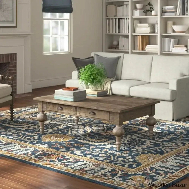 Clintwood Solid Wood Top Coffee and Center Table