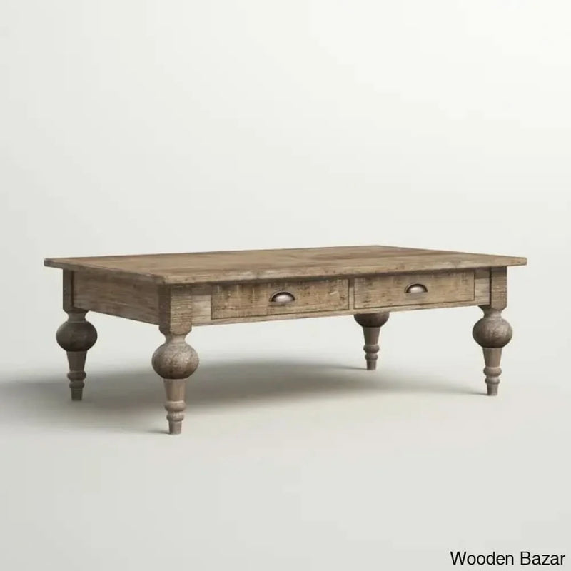Clintwood Solid Wood Top Coffee and Center Table