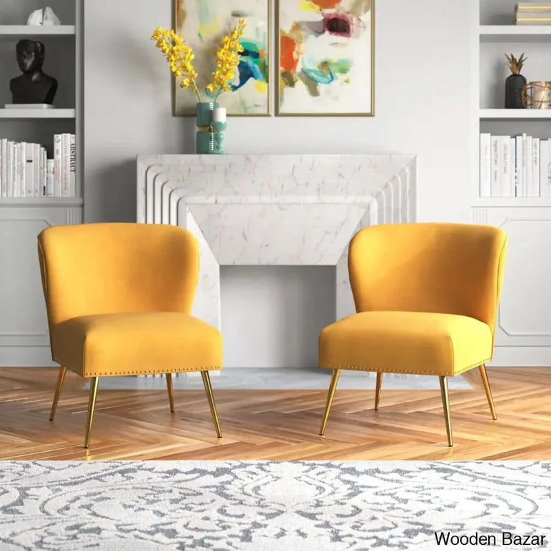 Clive 26'' Wide Velvet Side Chair (Set of 2)