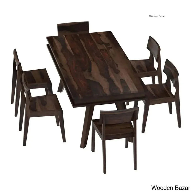 Contemporary Custom 6-Seating Rectangular Dining Table