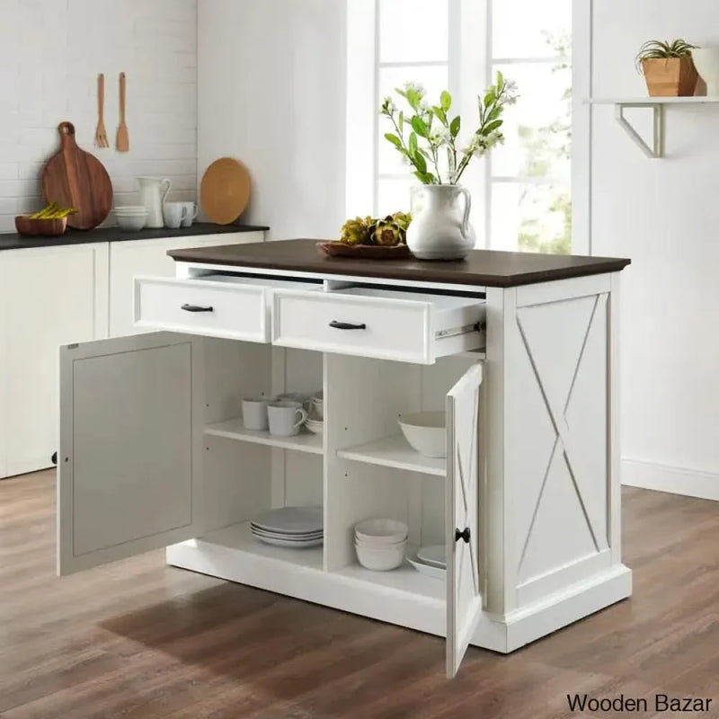 Cordova Wood Kitchen Island Kitchen trolley cart cabinet kitchen island with storage