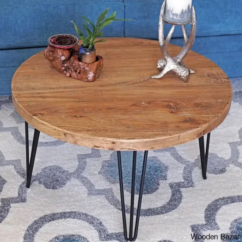 Cornaelius Solid Wood Coffee and center Table