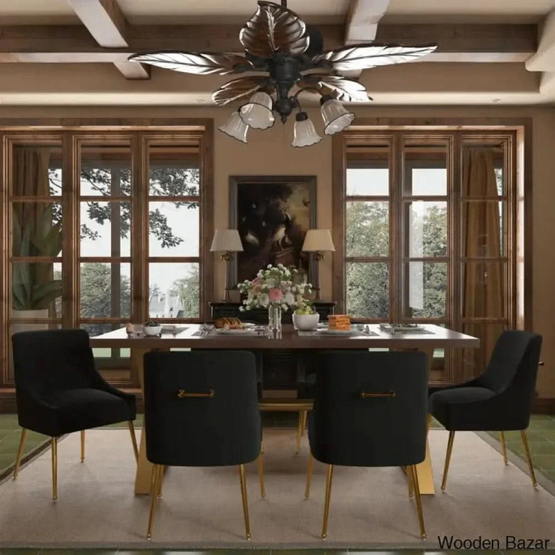 Crave New 6 Seater Double Pedestal Dining Table Set - Craft Decor