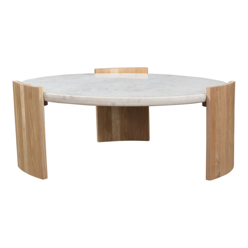 Evator Curved Wood Legs Coffee Table - Craft Decor