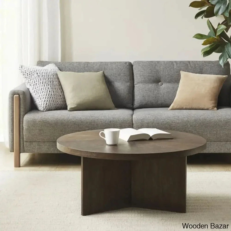 Cutheberty Walnut Wood Coffee Table and center table