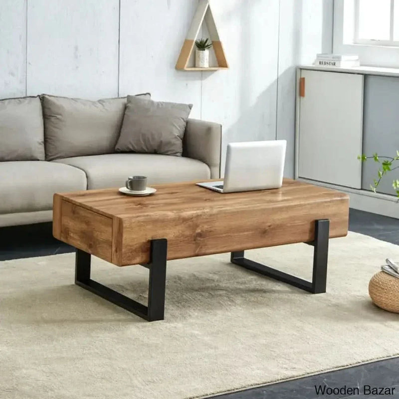Dacye farmhouse Coffee and center Table with a Drawer