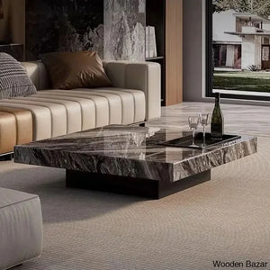 Daneryl Square 43 Inches Cocktail Coffee And Center Tables Black / Gold