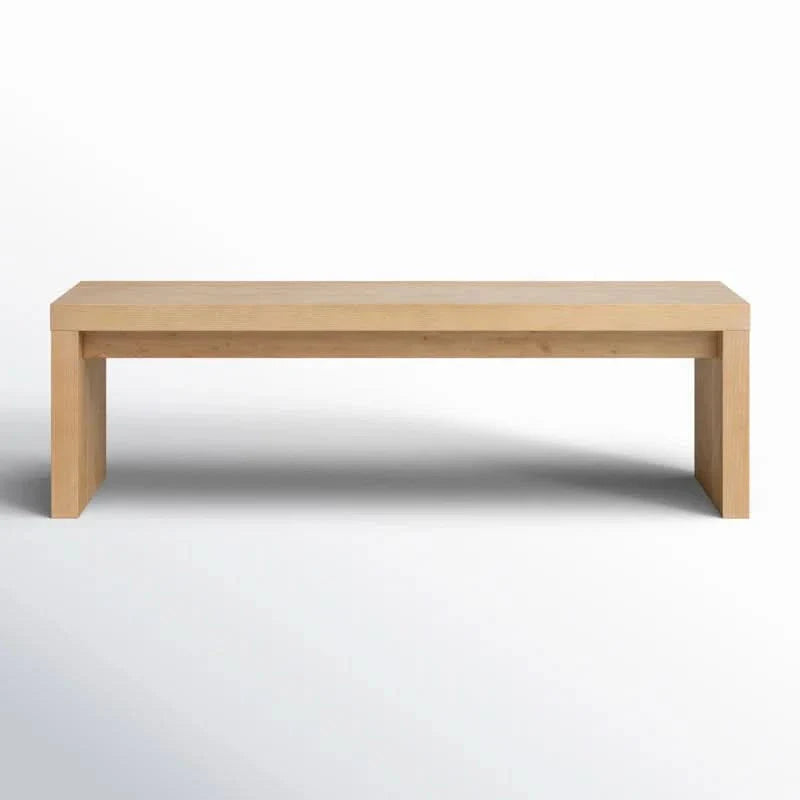Pushpaan Ash Wood Waterfall Bench - craft decor