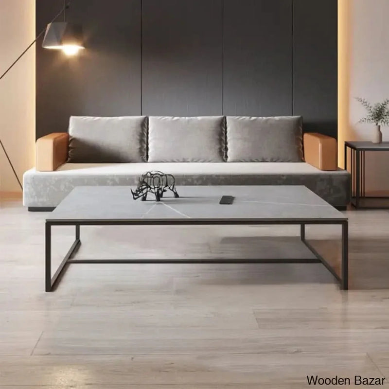Deiviony Stone Top Coffee and center Table