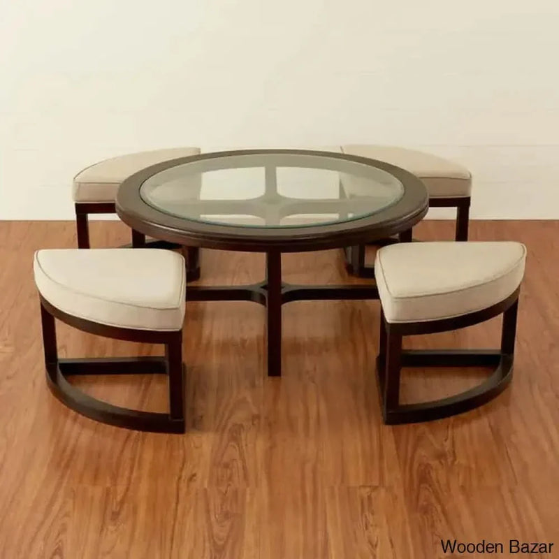 Dining Table with Stools - Craft Decor