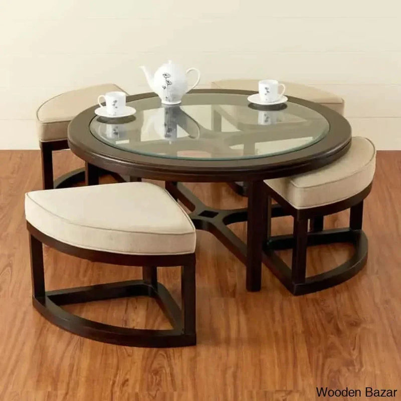 Dining Table with Stools - Craft Decor
